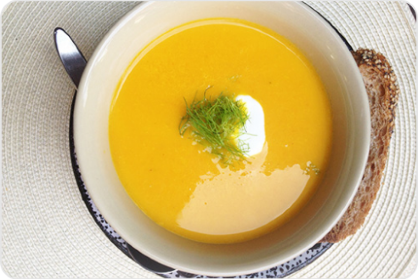 Creamy Carrot Ginger Soup