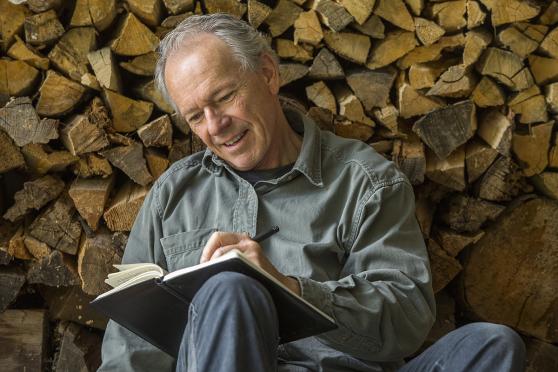 Person writing in a journal